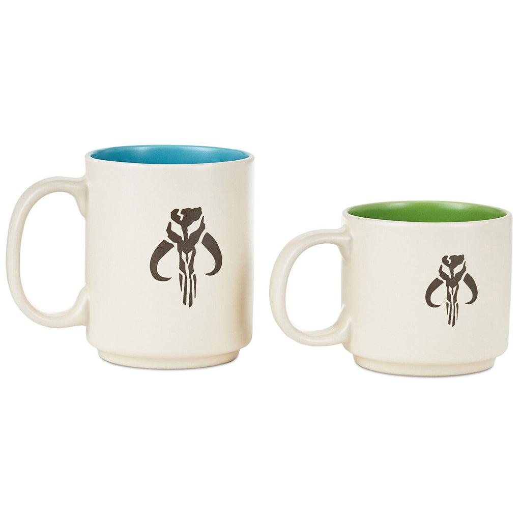 Hallmark  Star Wars The Mandalorian™ and Grogu™ Adult and Child Stacking Mugs, Set of 2