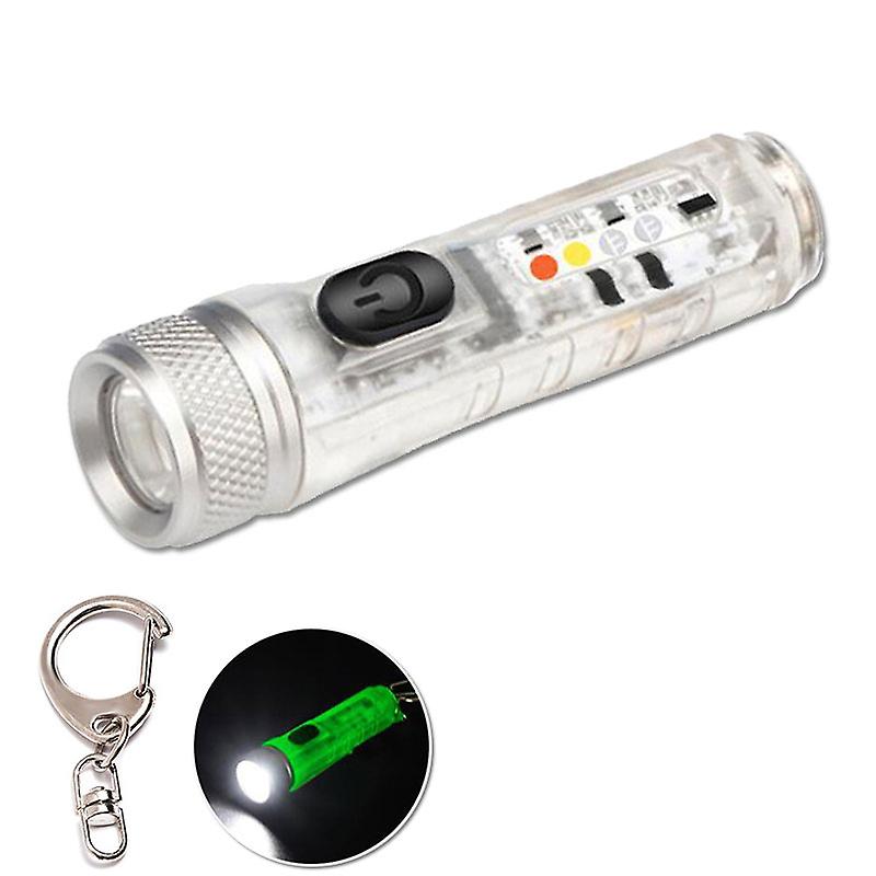 Born Pretty Mini Keychain Flashlight Led Rechargeable Torch Portable Magnetic Usb Charging Flashlight High Power Camping Long Range Lantern