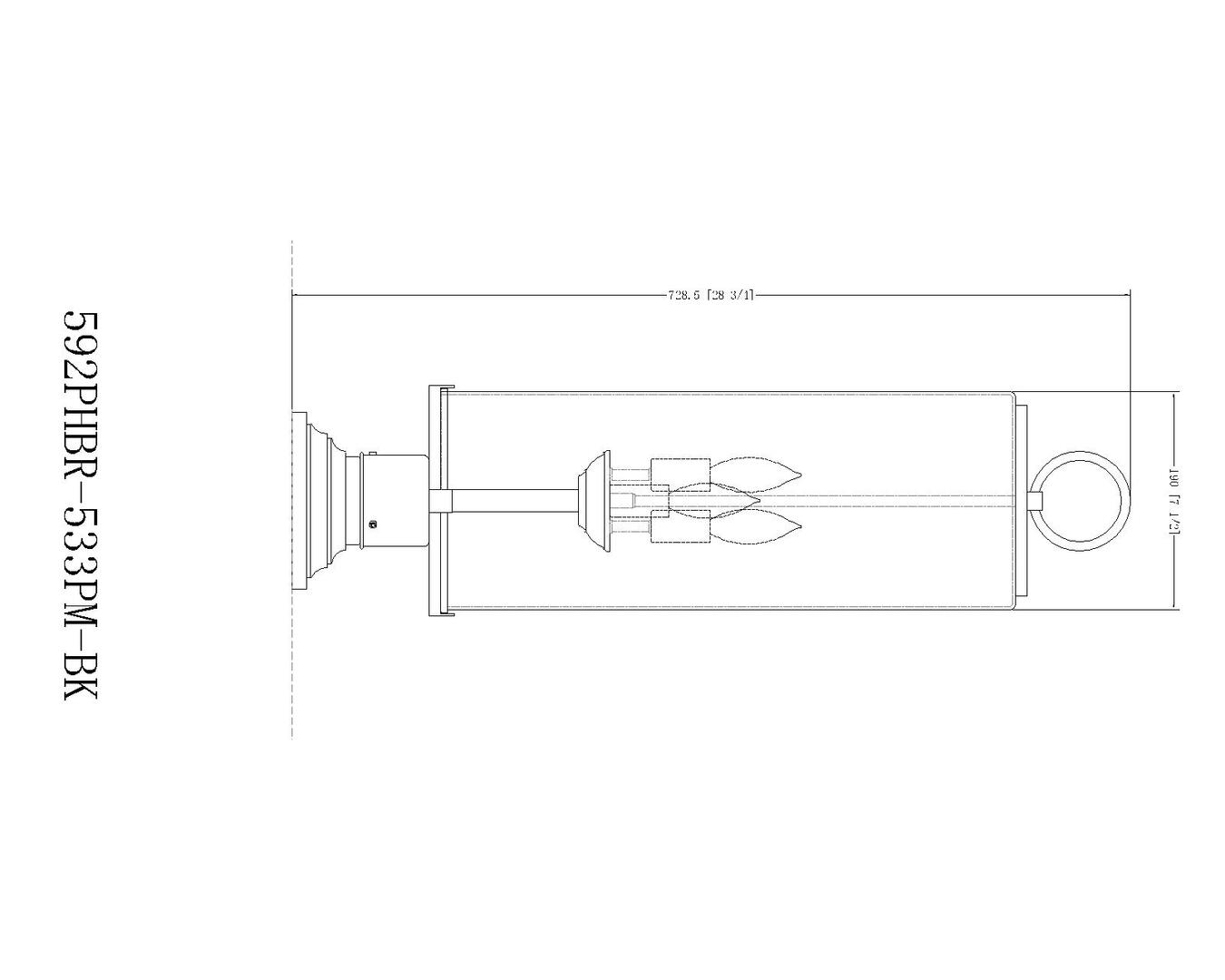 Z-Lite 592PHBR533PMBK