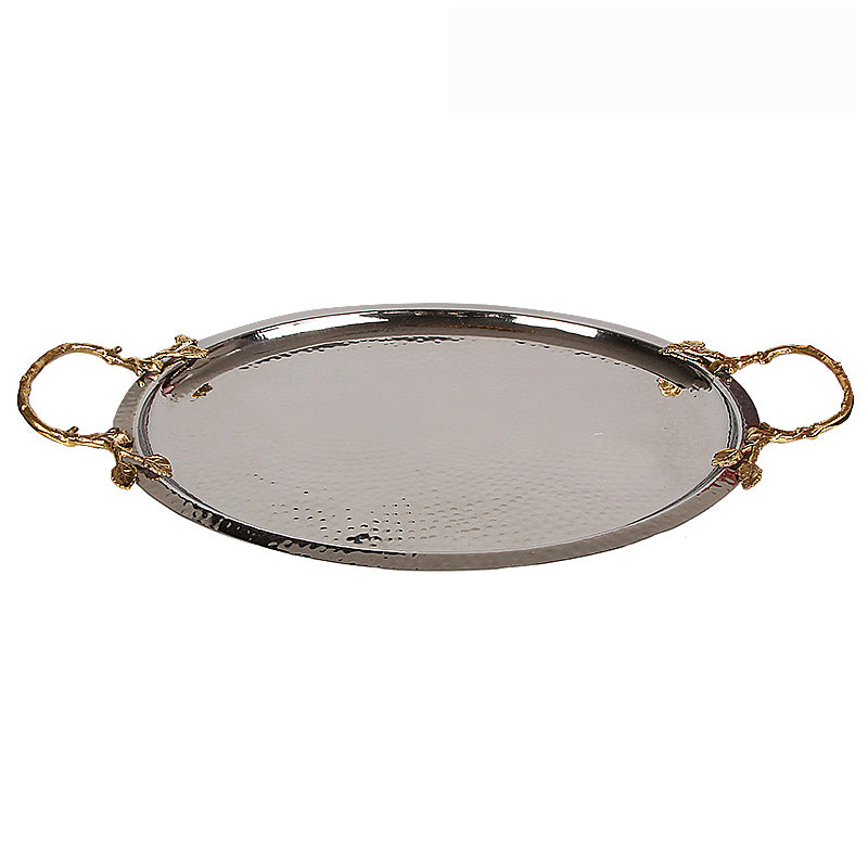 Brass & Stainless Steel Tray Fl-Y661