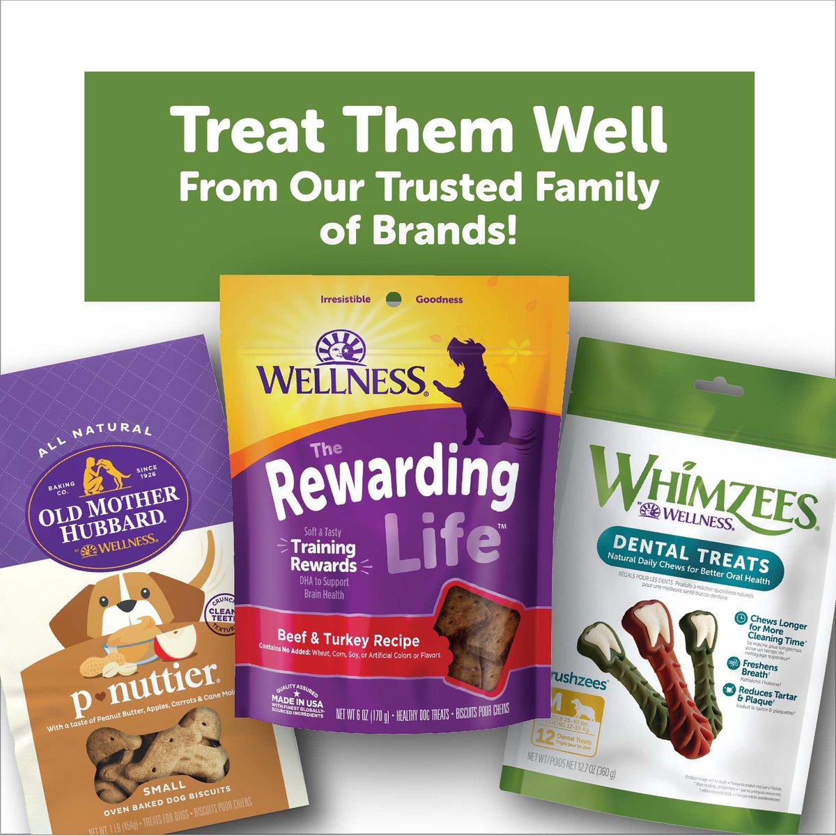 WHIMZEES Veggie Sausage Grain-Free Dental Dog Treats