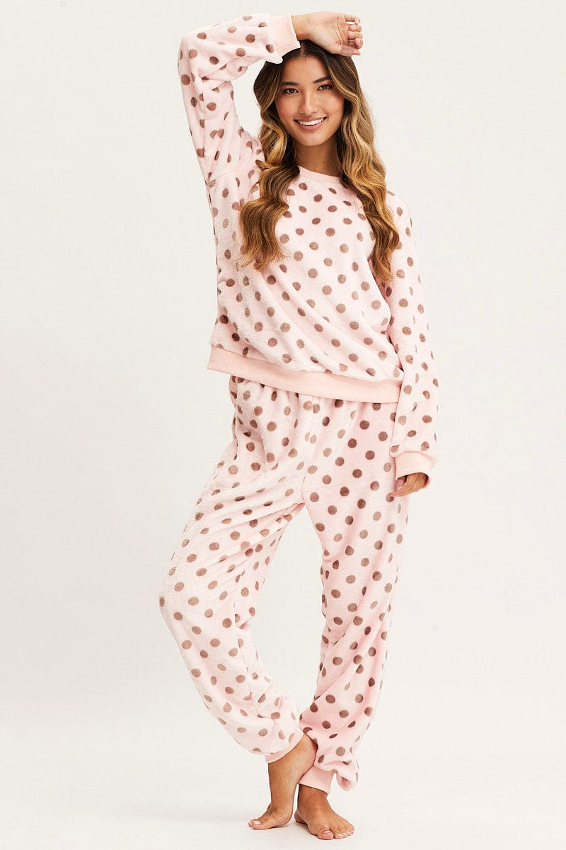 Polka Dot Loungewear Pants