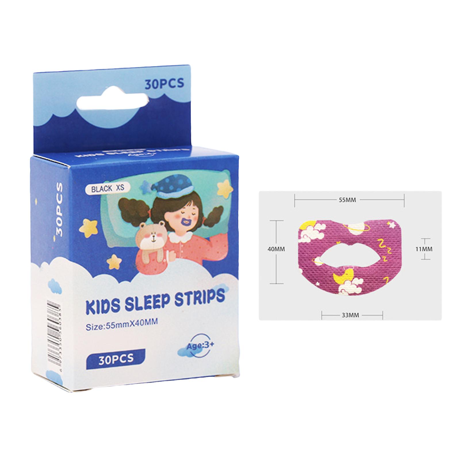 (children's 3-7 Year Old Use) Mouth Breathing Correction Patch Sleeping Anti Opening And Closing Patch 30pcs