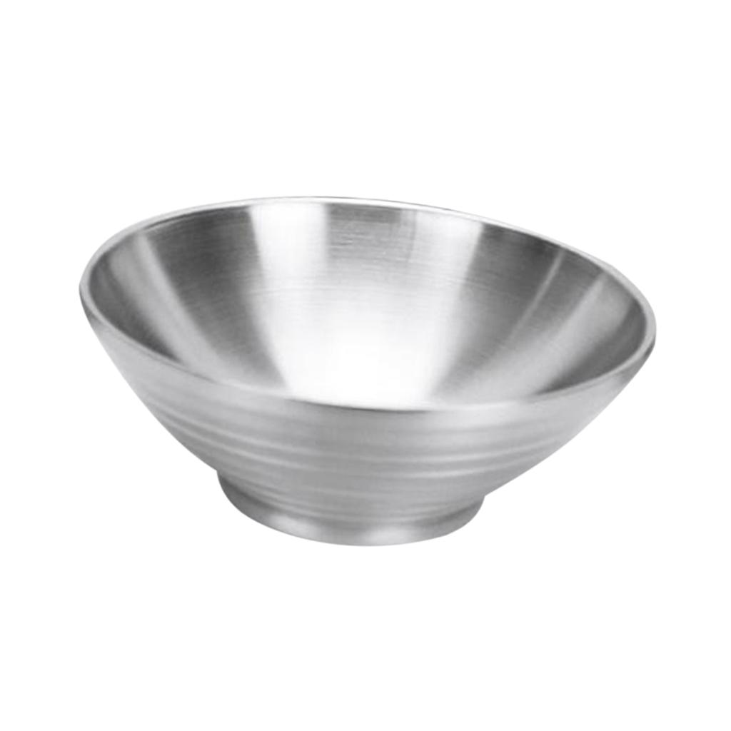 Stainless Steel ， Large Metal Salad Bowl， Serving Bowl For Fruit And Vegetable， Kitchen Mixing Bowl， Kids Snacks Bowl， ， 22cm