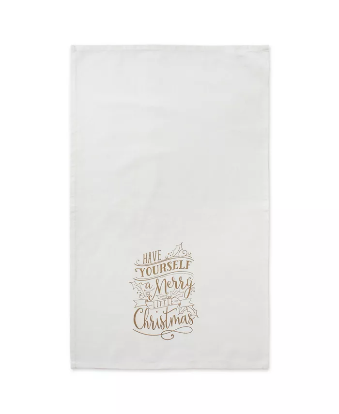 Design Imports Assorted Merry Little Christmas Printed Dishtowel Set