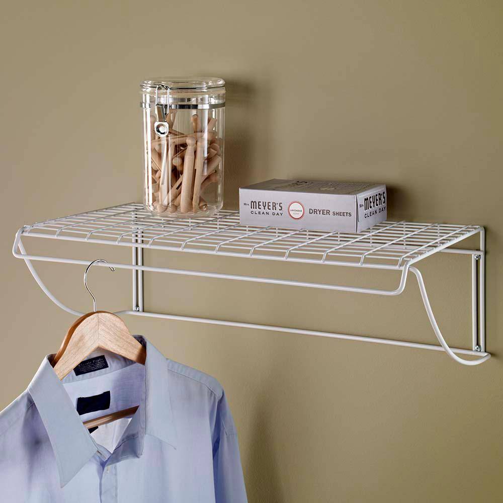 ClosetMaid 24 in. White Versatile Hanging Shelf 8279