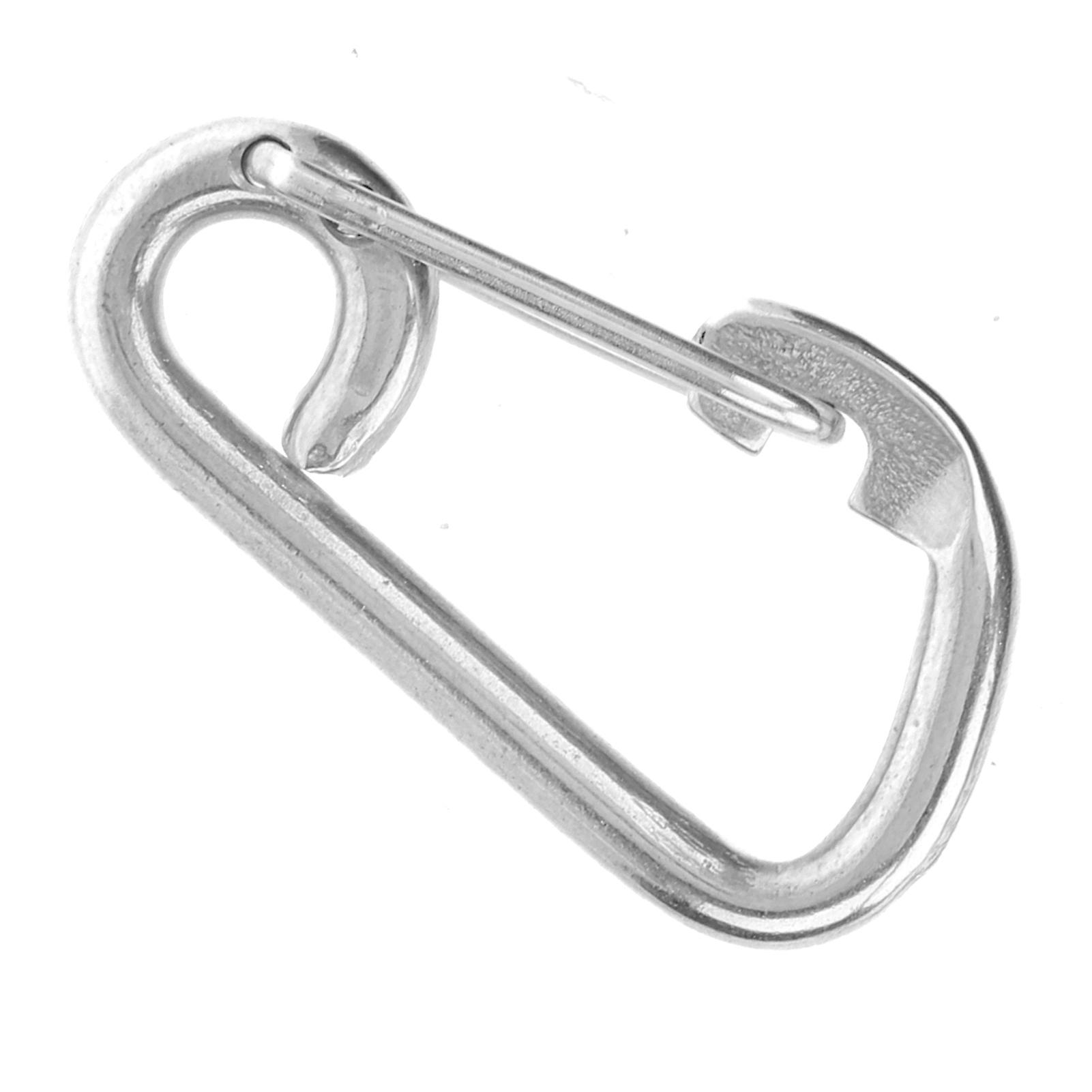 Safety Hook Stainless Steel Forging Simple Antirust Anticorrosion Strong Spring Snap Accessories60mm