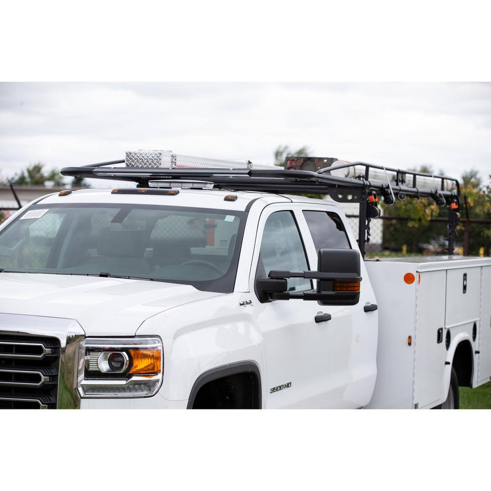 Buyers Products Company 13-12 ft. 1000 lbs. Capacity Black Steel Service Body Ladder Rack 1501250