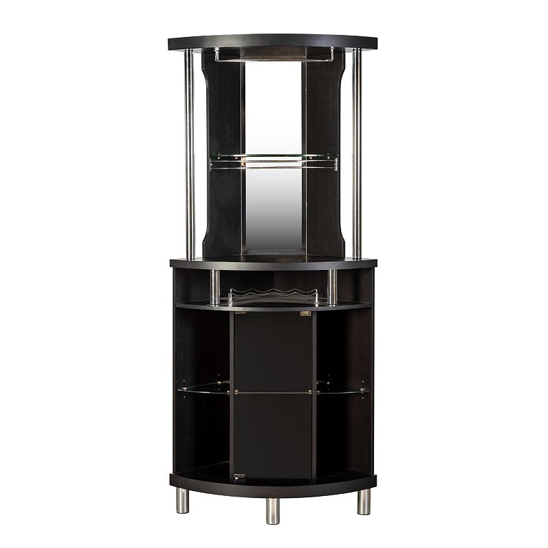 Modern Corner Bar Storage Cabinet