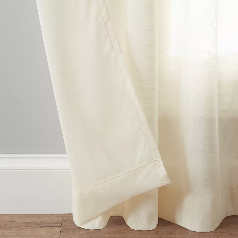 eclipse Chelsea UV Light-Filtering Sheer 1-Panel Window Curtain