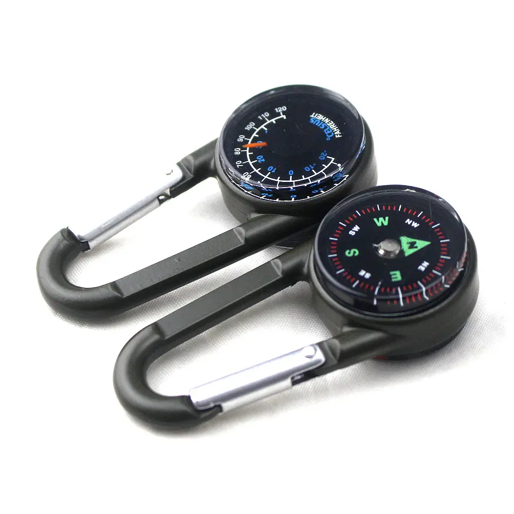 High quality alloy kids portable keychain compass for hiking