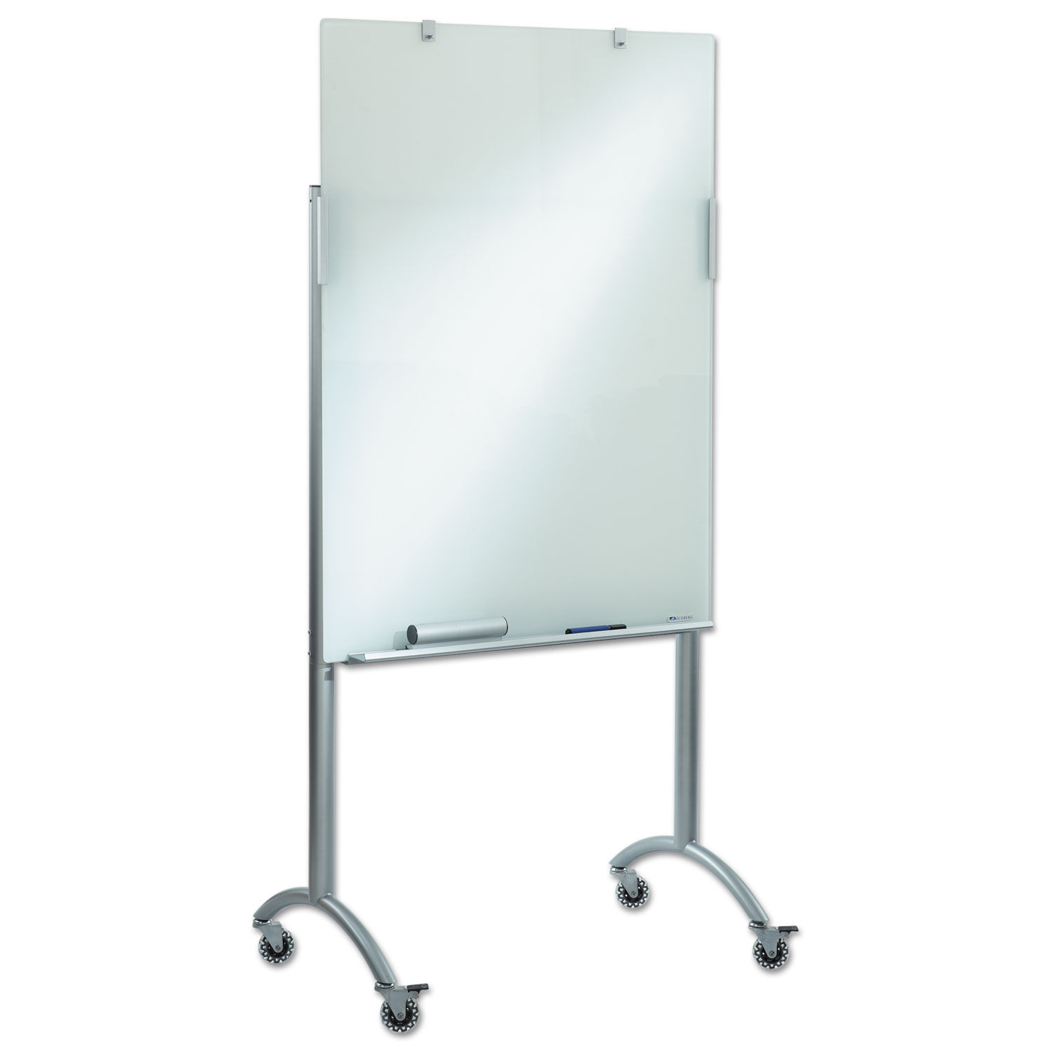 Clarity Mobile Easel with Integrated Glass Marker Board by Iceberg ICE31100