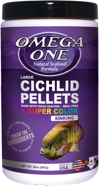 Omega One Super Color Cichlid Pellets Sinking Fish Food