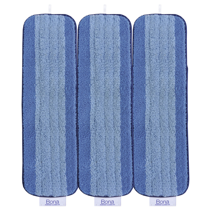 MOP PAD MICROFIBER 3PK