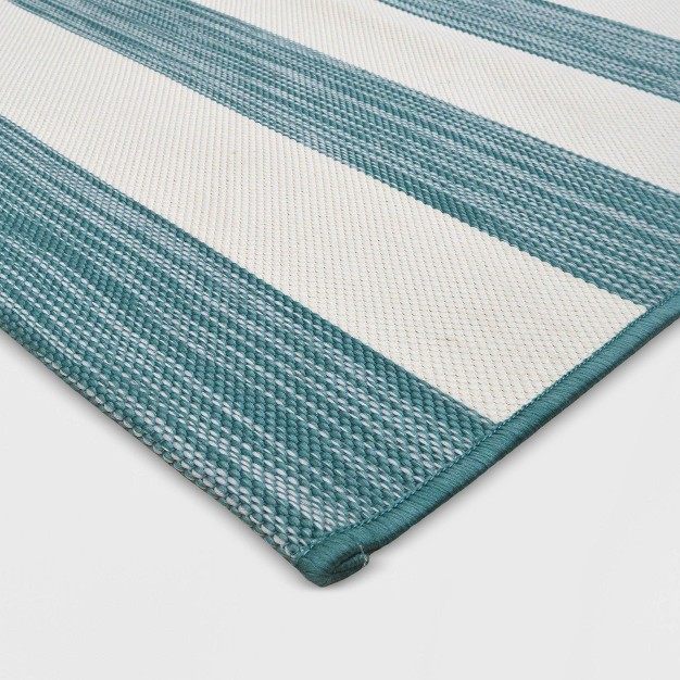 Outdoor Rug Worn Stripe