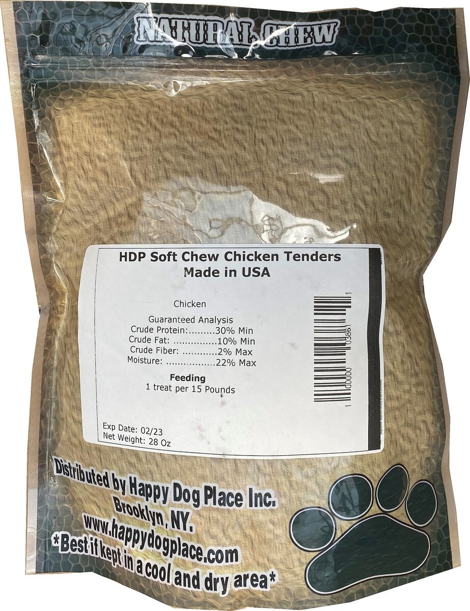 HDP Soft Chew Duck Tenders Dog Treats， 28-oz bag