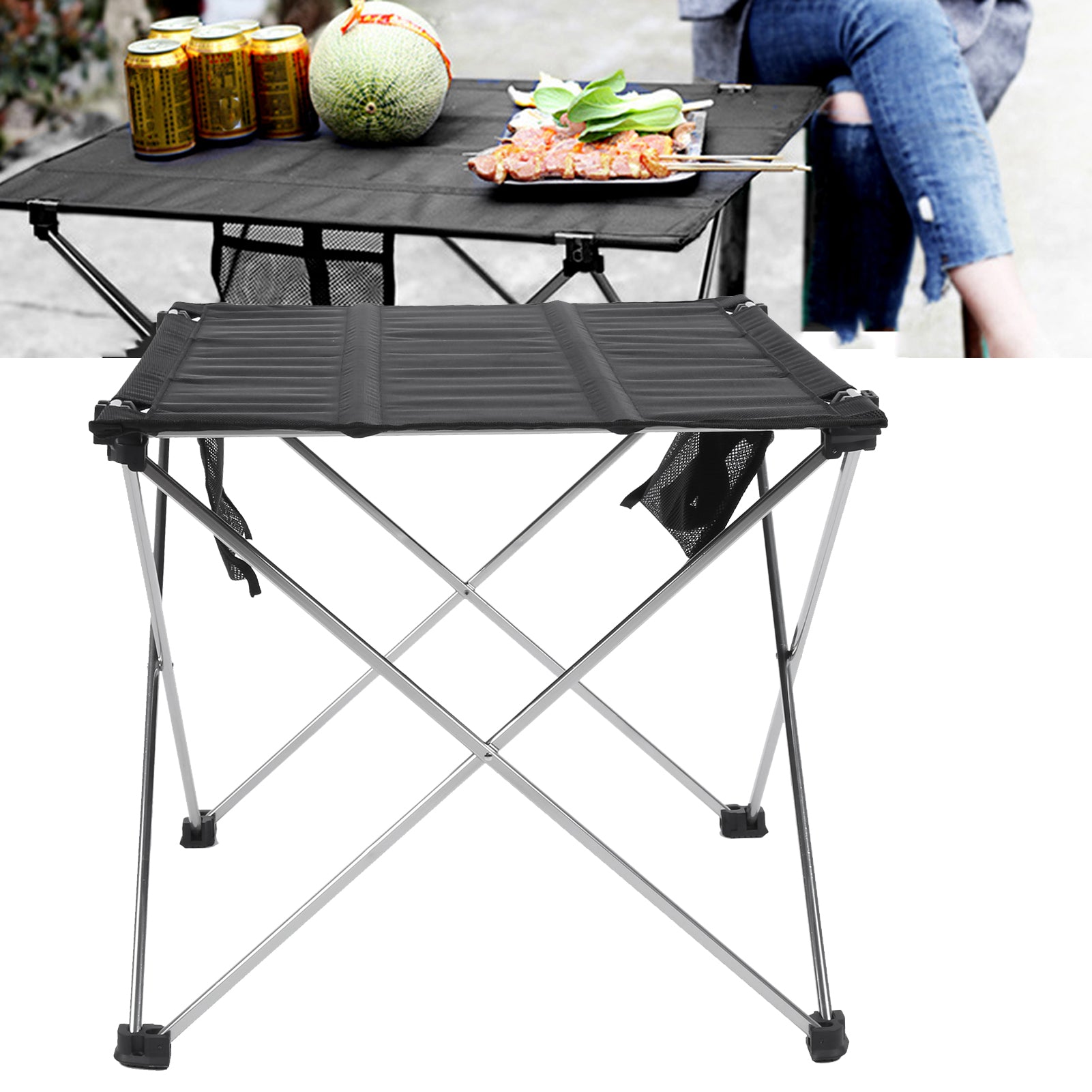 Portable Folding Picnic Table， Picnic Table Light Weight Camping Barbecues For Home Picnics