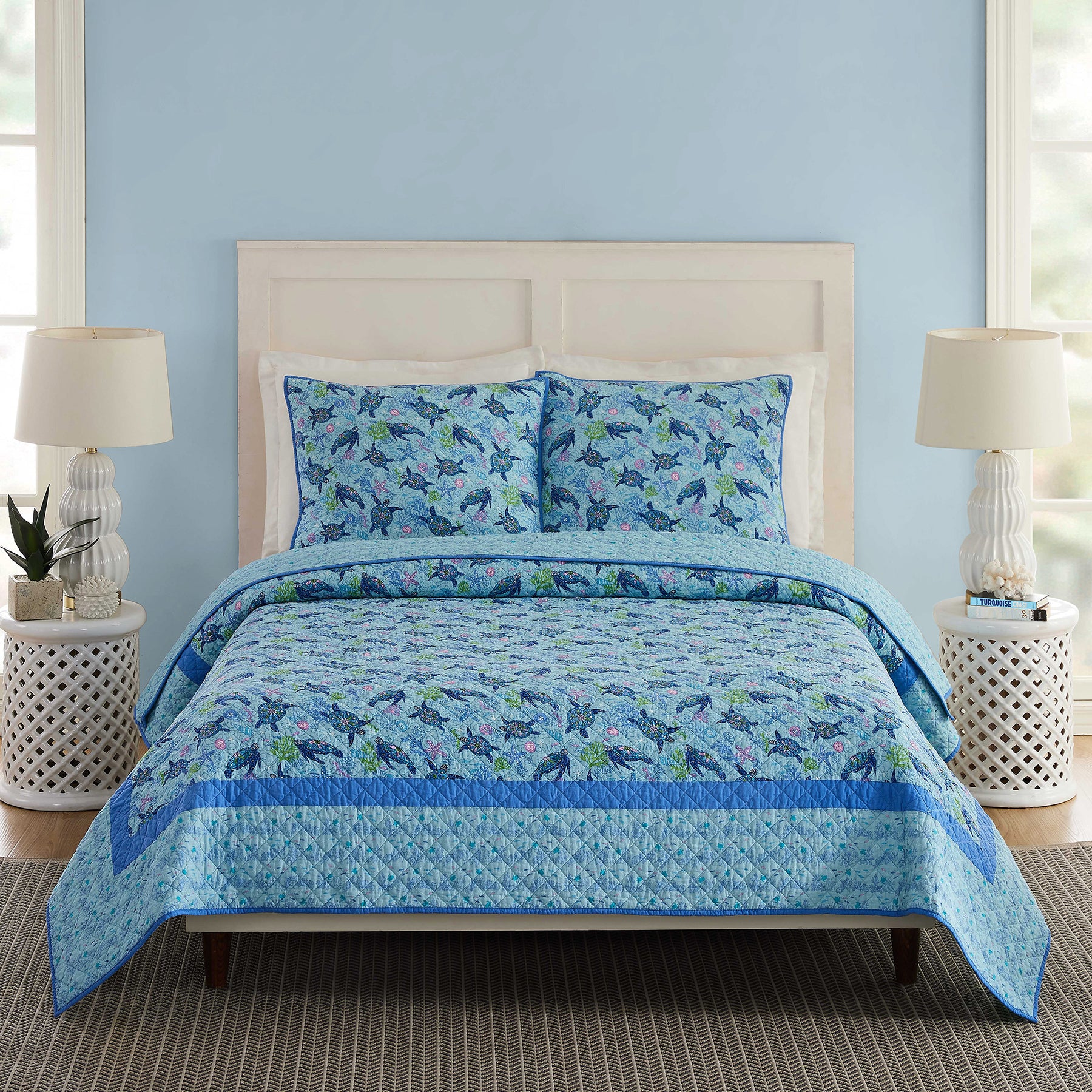 Turtle Dream Quilt Set, Twin