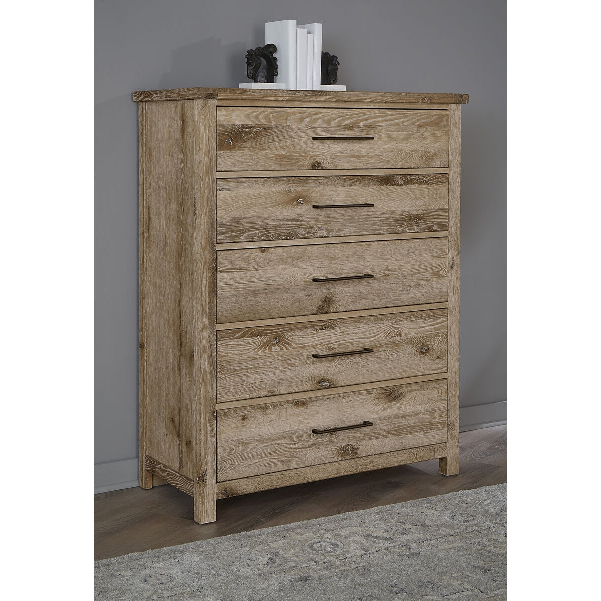 Dovetail Sunbleached 5 Drawer Chest