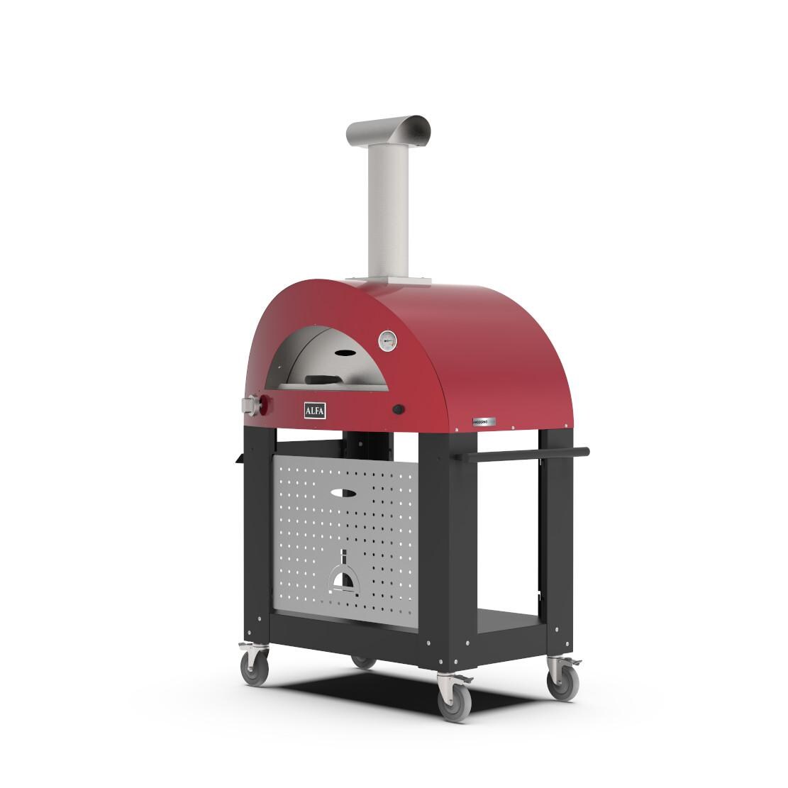 Alfa Moderno 2 Pizze Propane Pizza Oven W/ Natural Gas Conversion Kit and Oven Base