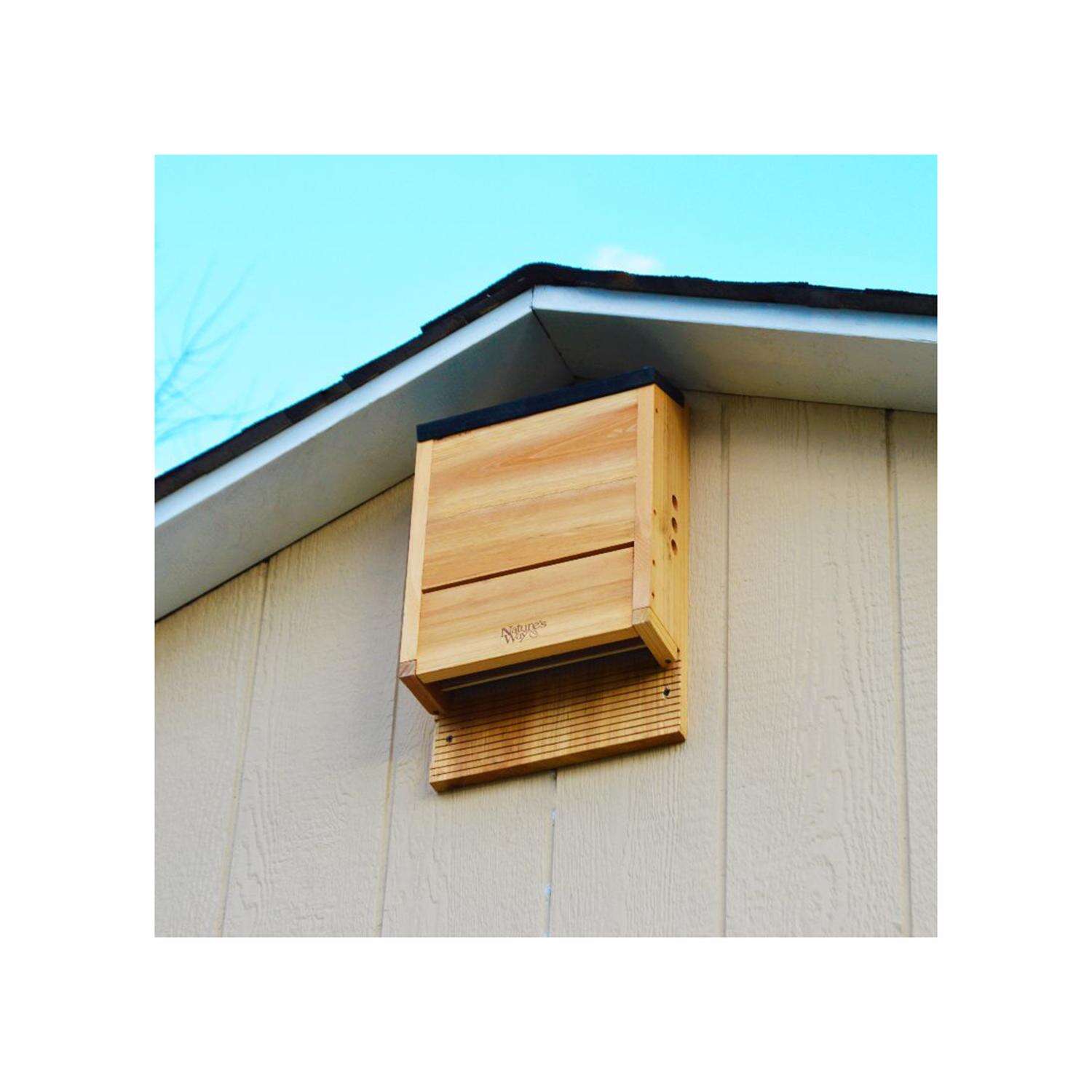 Natures Way Cedar Series 20.5 in. H X 5 in. W X 12 in. L Cedar Bat House