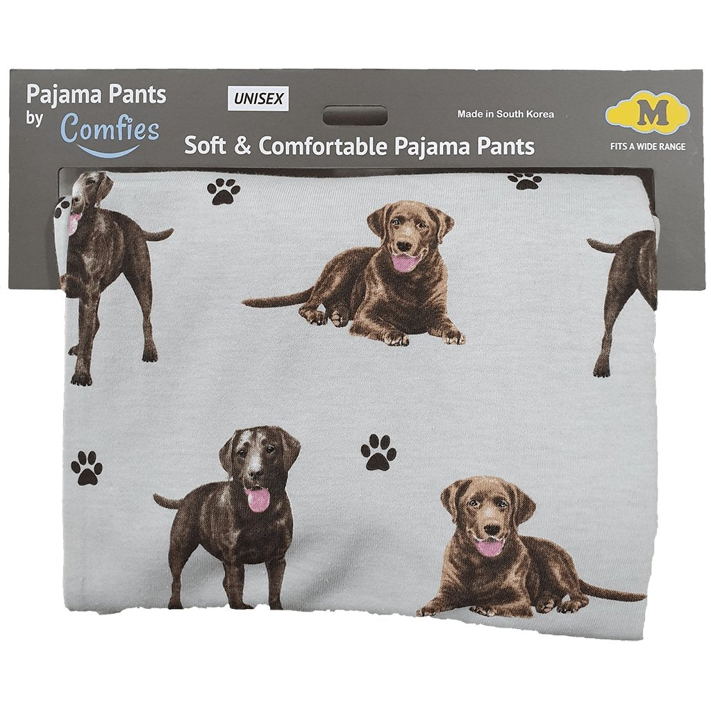 Pet Lover Unisex Pajama Bottoms - Chocolate Labrador