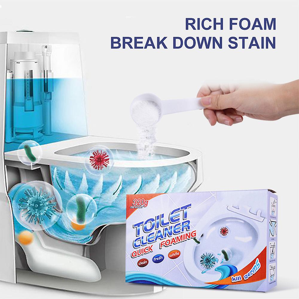 Toilet Bowl Cleaner Bathroom Deodorant Toilet Cleaning Powder Toilet Detergent Foaming Powder Pipe Drain Cleaner No.259243