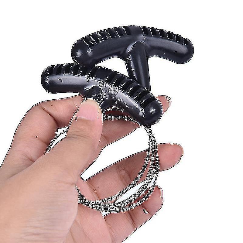 2pcs Woodworking Hand Saw Tools Steel Rope Chain Saw Practical Portable For Emergency