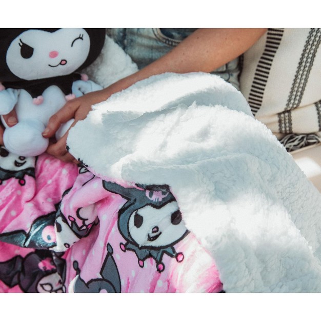 The Northwest Company Sanrio Kuromi Silk touch Throw Blanket 50 X 60 Inches