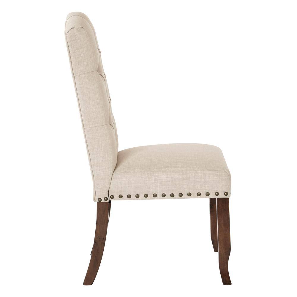 OSP Home Furnishings Jessica Linen Tufted Dining Chair JSA-L38