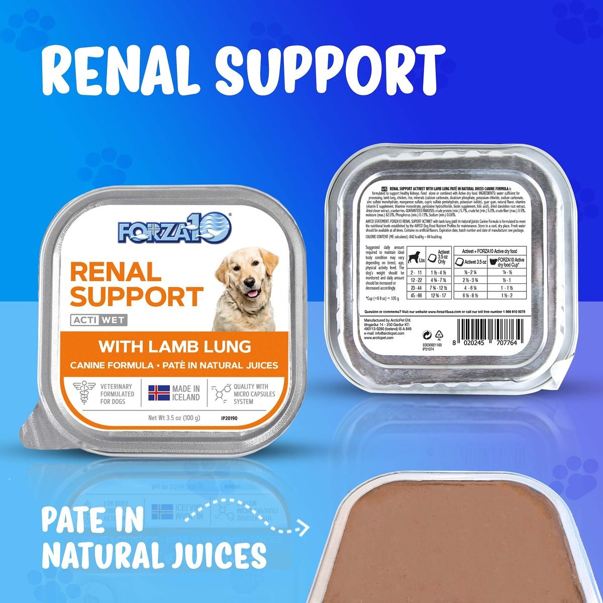 Forza10 Nutraceutic Actiwet Renal Support Wet Dog Food