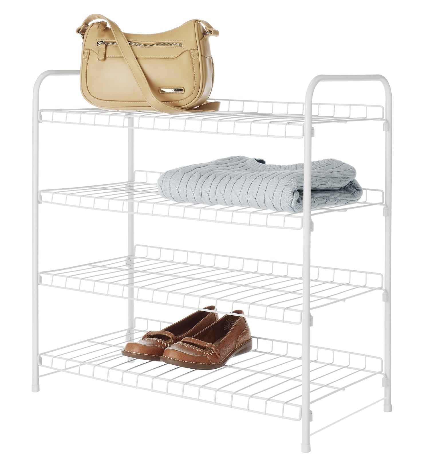 Whitmor 4 Tier White Wire Closet Shelves