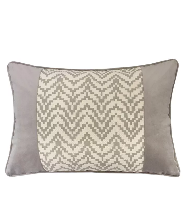 Homey Cozy Hannah Chevron Bow Throw Pillow