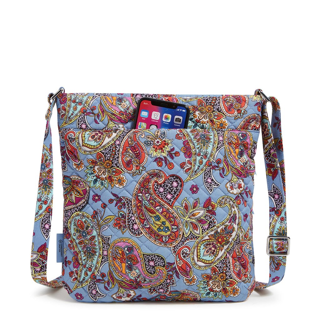 Vera Bradley  Triple Zip Hipster Crossbody Bag in Provence Paisley