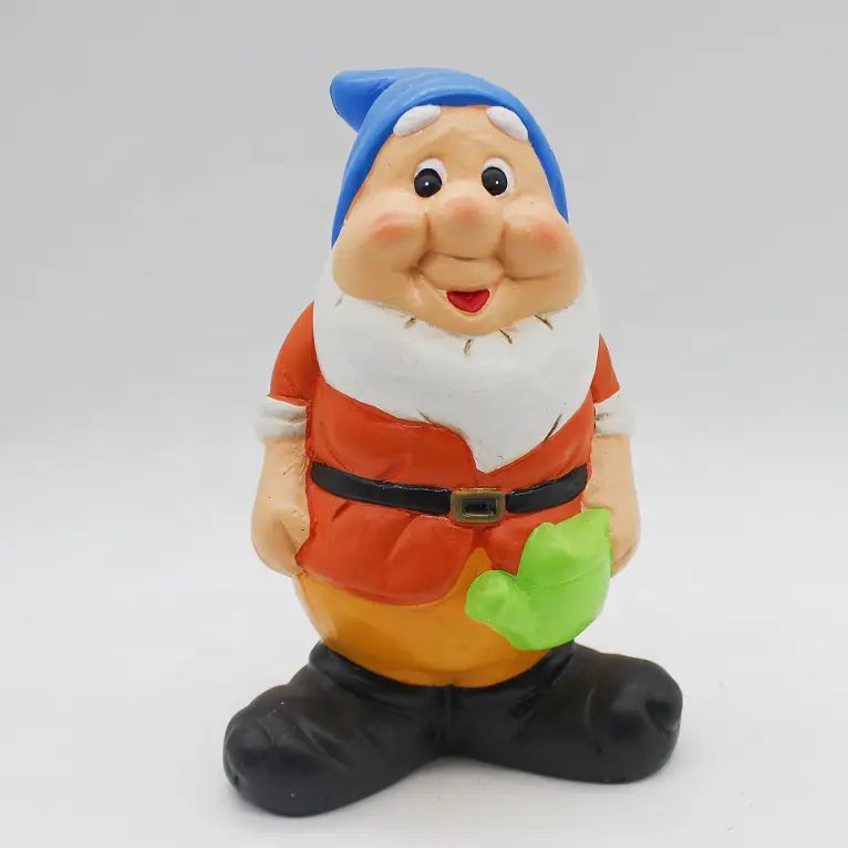 wholesales Custom Cute Gnome Set Dolls seven dwarfs glazed Ornament for home garden decoration