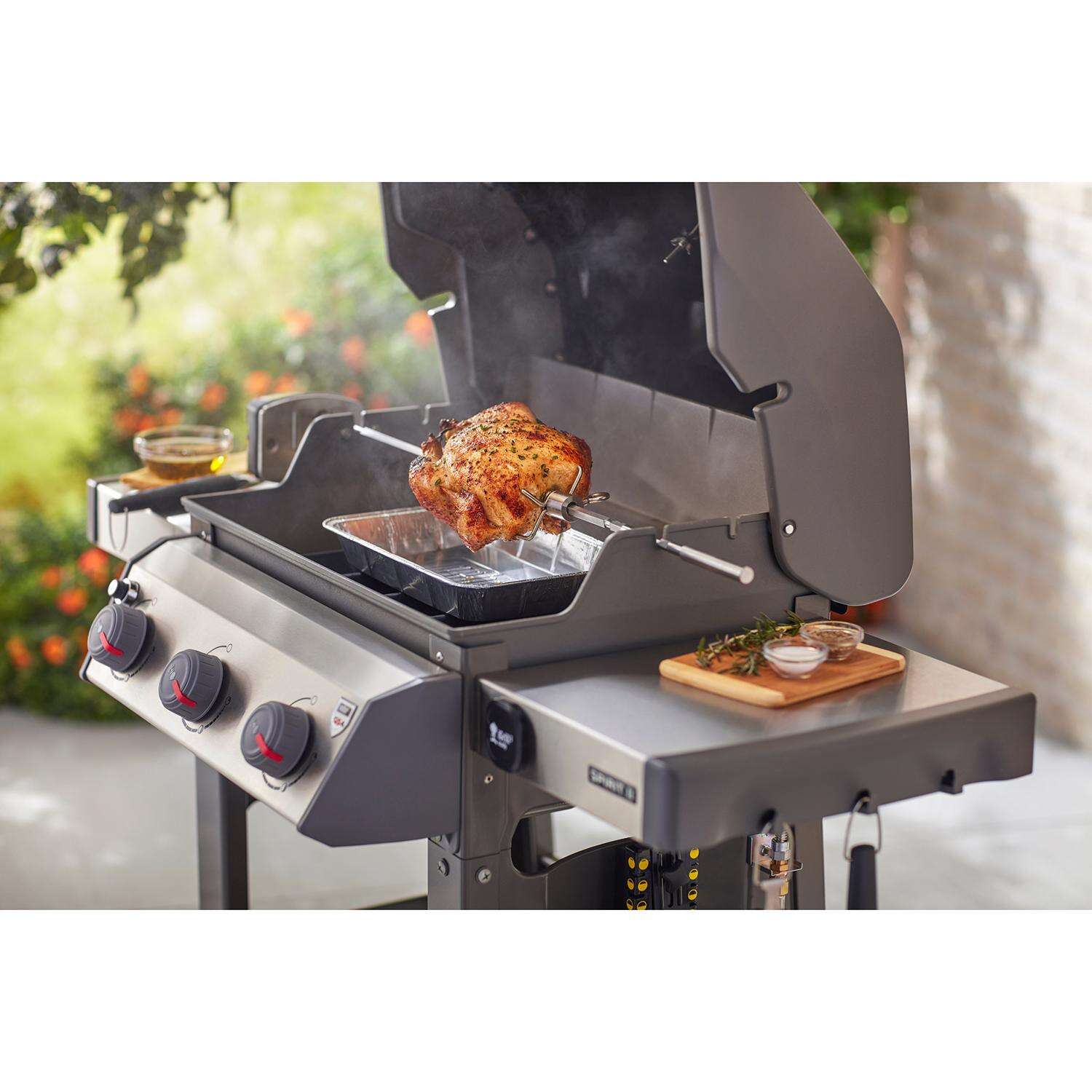 Weber Spirit Series Stainless Steel Grill Rotisserie 33.4 in. L X 5.5 in. W 1 pk