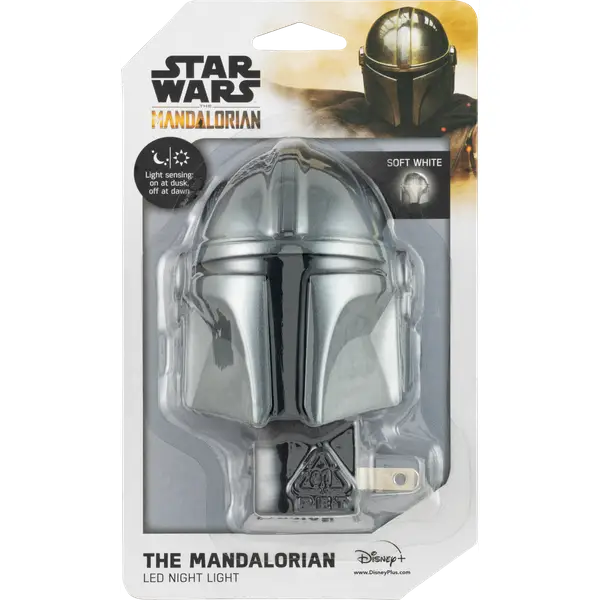 Star Wars Mini HeadLite LED Night Light， Light Sensing， Star Wars Mandalorian