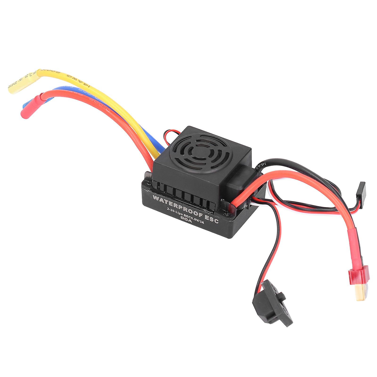 60a Brushless Esc Electric Speed Controller + Program Card Fit For 1/10 Rc Car Model