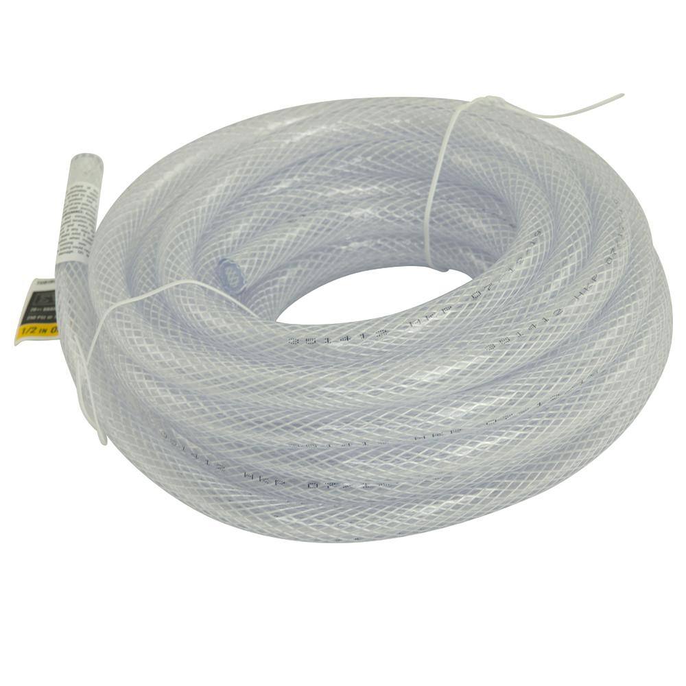 Everbilt 12 in. O.D. x 14 in. I.D. x 20 ft. PVC Braided Vinyl Tube HKP002-PVC005