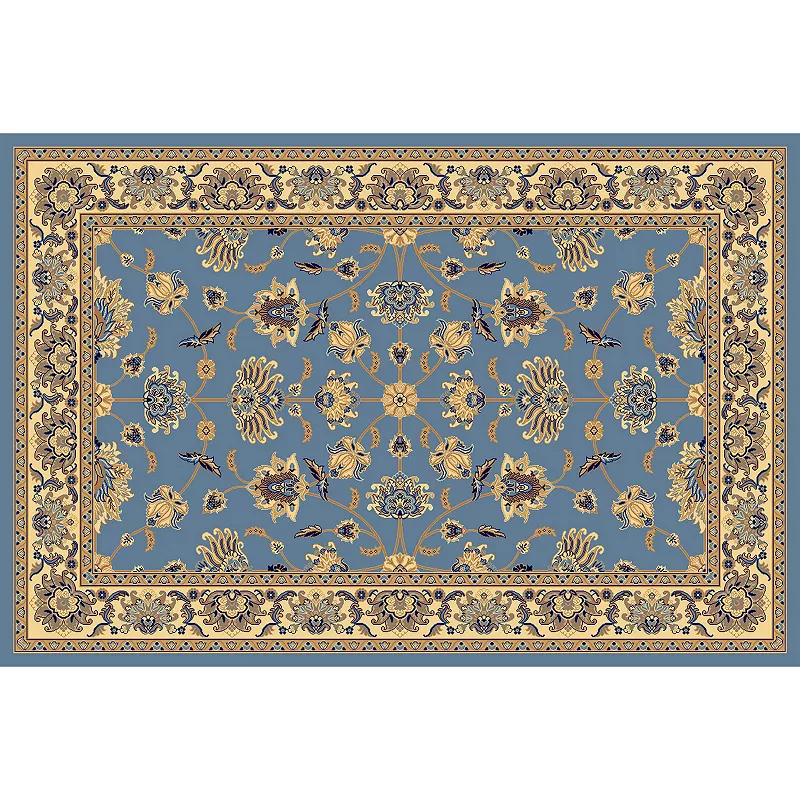 Rugs America New Vision Kashan Framed Floral Rug