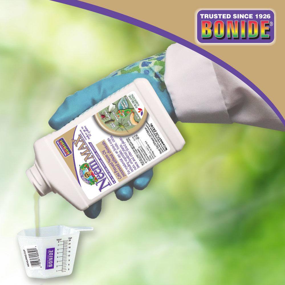 Bonide Captain Jack's Neem Max 8 oz Concentrated Cold Pressed Neem Oil Insecticide Fungicide Miticide and Nematicide 020