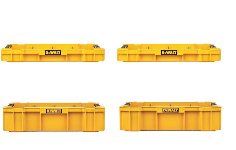 DEWALT TOUGHSYSTEM 2 Shallow and 2 Deep Tool Trays Bundle TS2.0TRAYBUNDLE from DEWALT