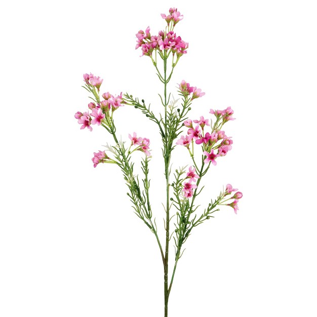 Pink Waxflower Artificial Silk Floral Spray