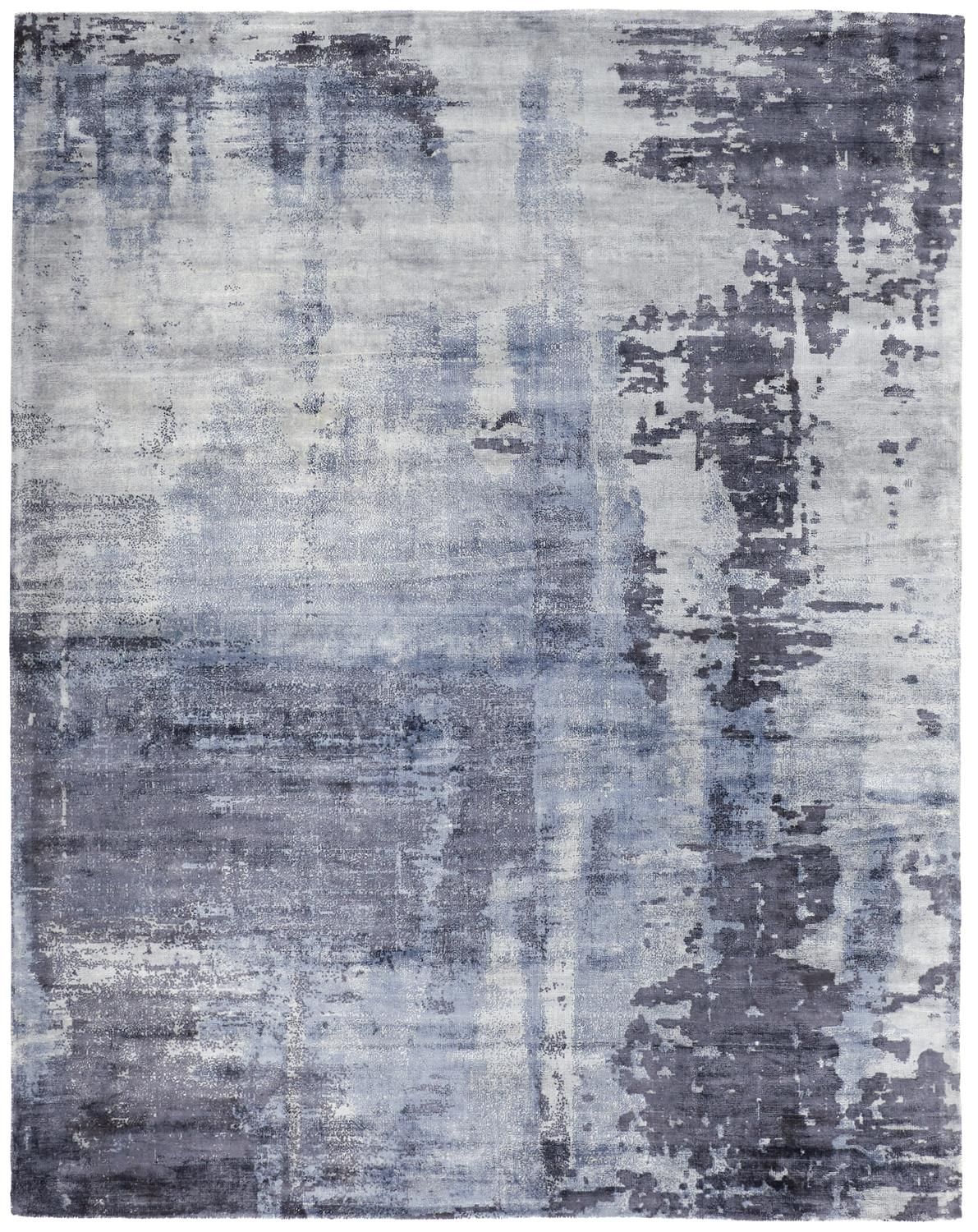 Cashel Hand Woven Misty Blue Rug by BD Fine