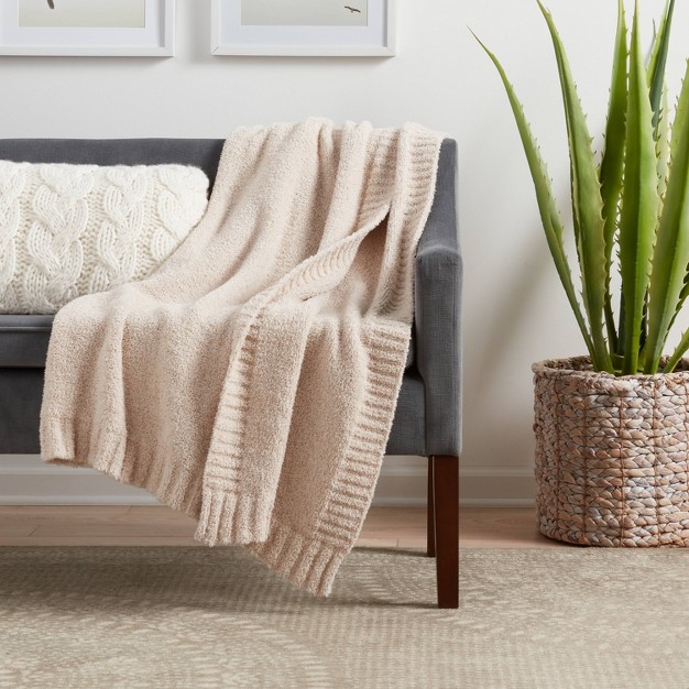 Cozy Knit Throw Blanket