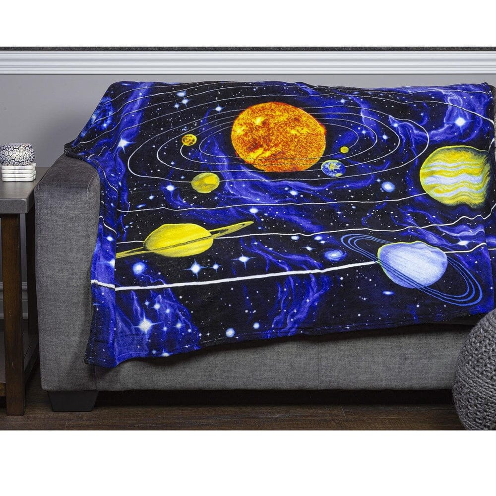 Solar System Super Soft Plush Fleece Throw Blanket