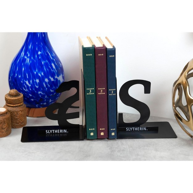 Seven20 Harry Potter Metal Bookends House Slytherin Design