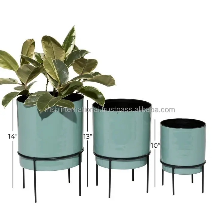 Wholesaler Of Metal Planter Premium Quality Handmade Planter Pots Round Shape Decorative Fancy metal Planter