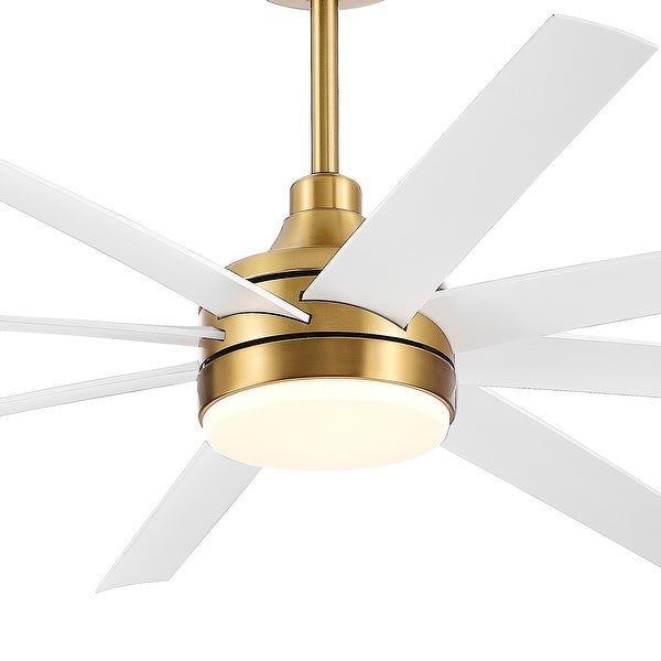 65 Inch Gold Ceiling Fan with Light Remote(8-Blade) Shopping - The Best Deals on Ceiling Fans | 40886117