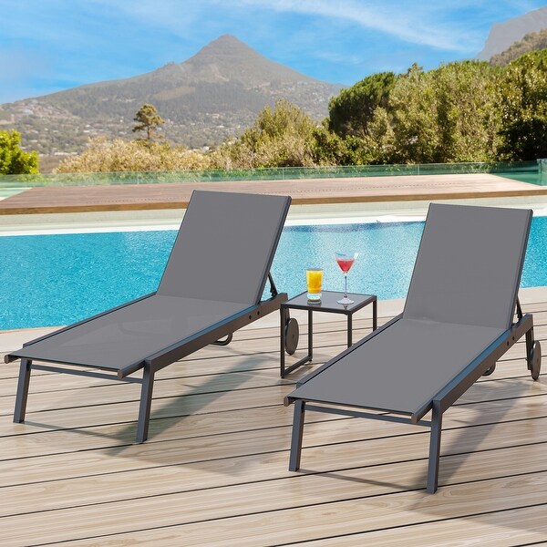 Outdoor Metal Chaise Lounge